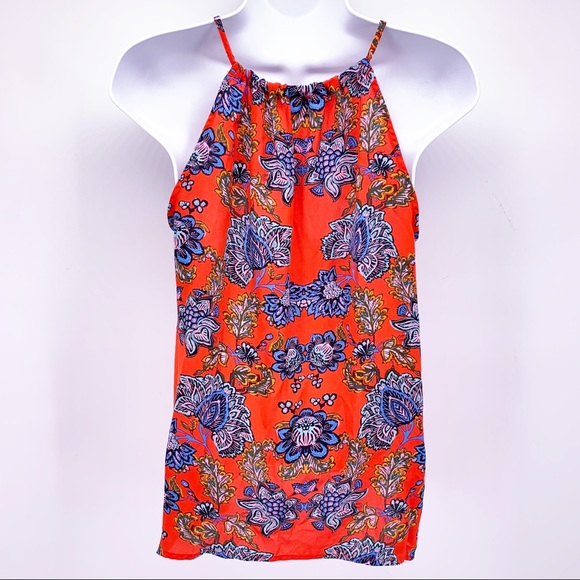 Collective Concepts Floral Tank Top Blouse Size Petite Small - Picture 4 of 6